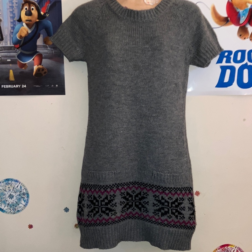 Energie Authentic Gray Sweater Dress Size Medium